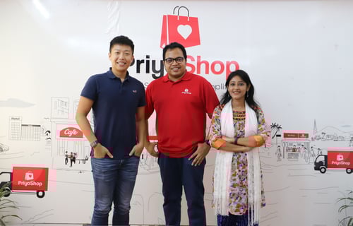 PriyoShop CEO with GFR fund